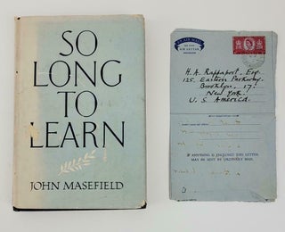1348241 John Masefield | So Long To Learn With ALS. John Masefield