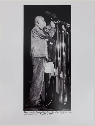 1348344 Jean Genet at the Democratic National Convention in Chicago, Illinois. August 27, 1968....
