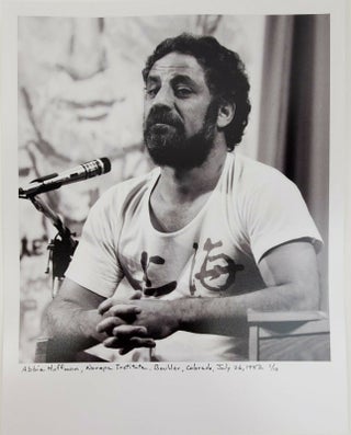 1348354 Abbie Hoffman at Naropa Institute in Boulder, Colorado. July 26, 1982. Jerry Aronson