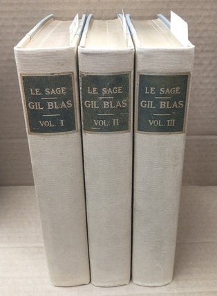 1348699 THE ADVENTURES OF GIL BLAS OF SANTILLANE [3 VOLUMES]. Alain René Le Sage, T....