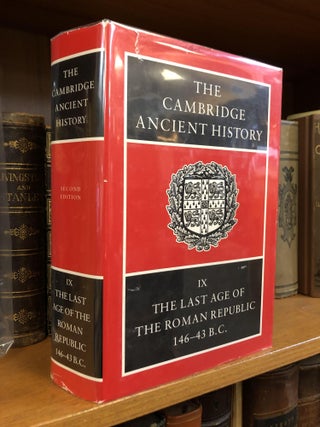 1348862 THE CAMBRIDGE ANCIENT HISTORY VOLUME IX. J. A. Crook, Andrew Lintott, Elizabeth Rawson