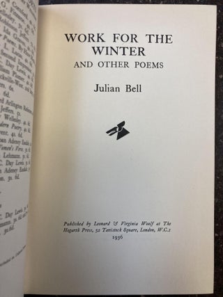 WORK FOR THE WINTER AND OTHER POEMS