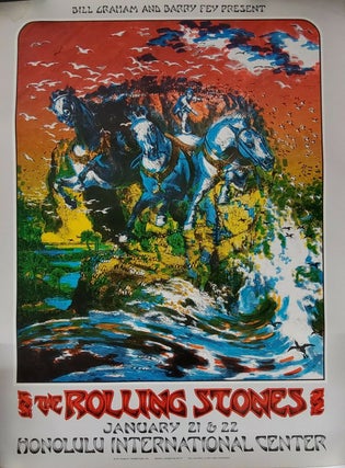 1349174 Rolling Stones | Vintage Concert Poster. Bill Graham, Barry Fey