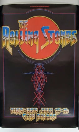 1349176 Rolling Stones | Vintage Concert Poster (1975). Randy Tuten, Stanley Mouse, Alton Kelley
