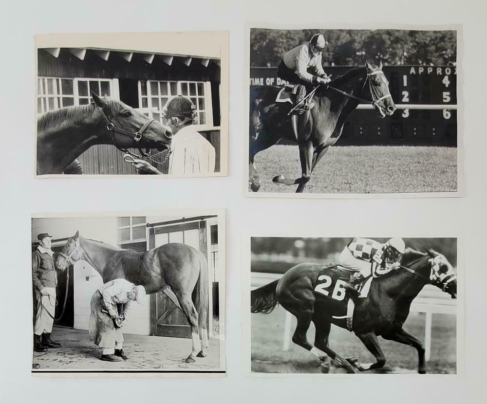 1349244 Four Vintage Photos of Secretariat