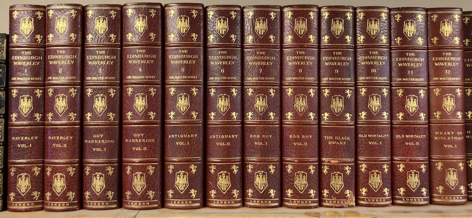 1350647 WAVERLEY NOVELS [48 VOLUMES]. Walter Scott.