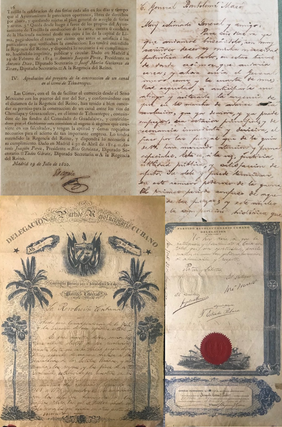 THE CHRISTOPHER COFFEY COLLECTION OF SPANISH COLONIAL DOCUMENTS AND RELATED ITEMS. Cadiz Cortez, Joseph-Napoléon Bonaparte, Amadeo.