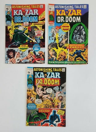 1351326 Astonishing Tales Featuring Kazar & Dr. Doom No. 5, 6 & 7. Barry Windsor-Smith, Gerry Conway