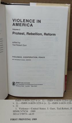 Violence in America, Volume 2: Protest, Rebellion, Reform