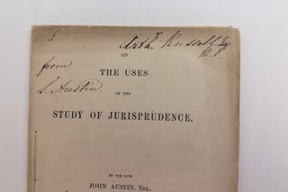 ON THE USES OF THE STUDY OF JURISPRUDENCE [SIGNED]