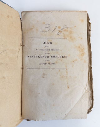 Acts Passed By Congress [Early Editions from Eleven Congresses, in Eighteen Books]