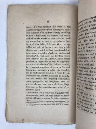 A DISCOURSE ON THE EARLY HISTORY OF PENNSYLVANIA