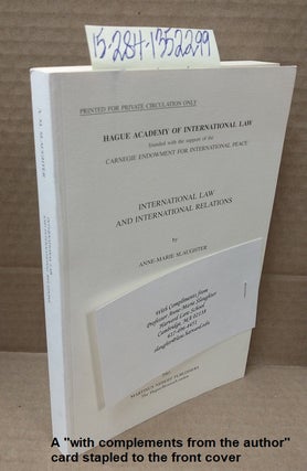 1352299 International Law and International Relations. Anne-Marie Slaughter