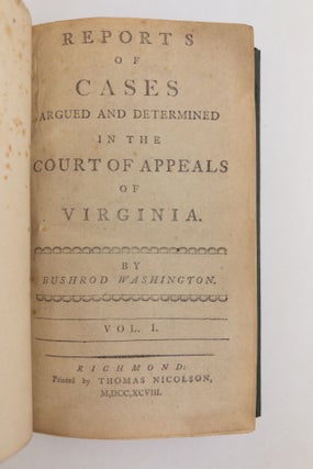 Reports of Cases Argued and Determined in the Court of Appeals of Virginia [Two Volumes]