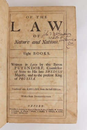 Of the Law of Nature and Nations