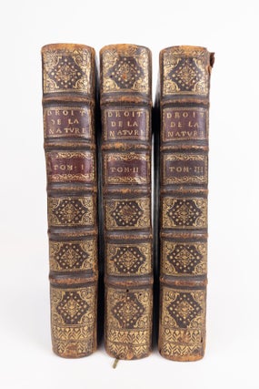 1352963 Le Droit de la nature et des gens ou Système général... (Three Volumes). Samuel...