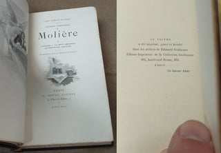 OEUVRES COMPLÈTES DE MOLIÈRE (PETITE COLLECTION GUILLAUME) [INCOMPLETE SET: 8 of 12 VOLUMES]