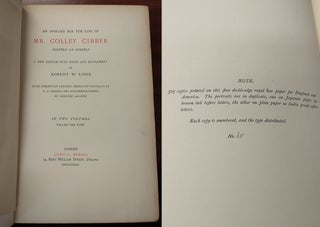 AN APOLOGY FOR THE LIFE OF MR. COLLEY CIBBER WRITTEN BY HIMSELF [2 VOLUMES]