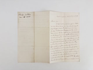 1353452 ROGER B. TANEY | SIGNED LETTER TO ASSOCIATE JUSTICE MCLEAN (1859). Roger B. Taney