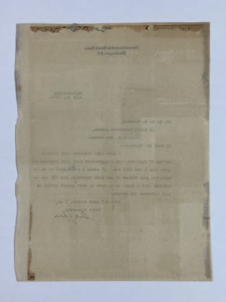 OWEN J. ROBERTS: TYPED LETTER SIGNED, EXPRESSING THANKS FOR CONGRATULATIONS UPON CONFIRMATION
