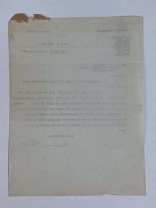 HARLAN F. STONE: TYPED LETTER SIGNED, DISCUSSING WORLD COURT (1923)