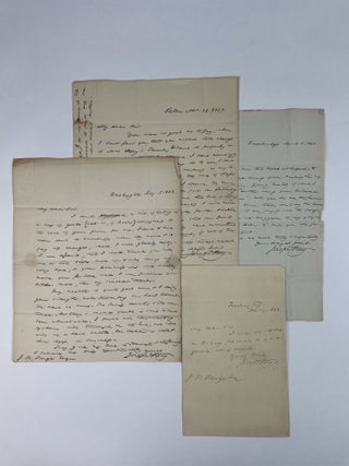 1353488 JOSEPH STORY: FOUR SIGNED LETTERS TO JAMES "WILLIAM" PAGE (1827-1840). Joseph Story