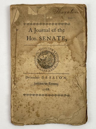 1353604 A Journal of the Proceedings of the Honorable Senate of the State of New Hampshire, at...