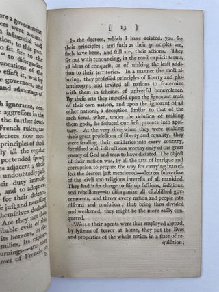 Some Facts Evincive of the Atheistical, Anarchical, and in other Respects, Immoral Principles of the French Republicans, Stated in a Sermon Delivered on the 9th of May, 1798...