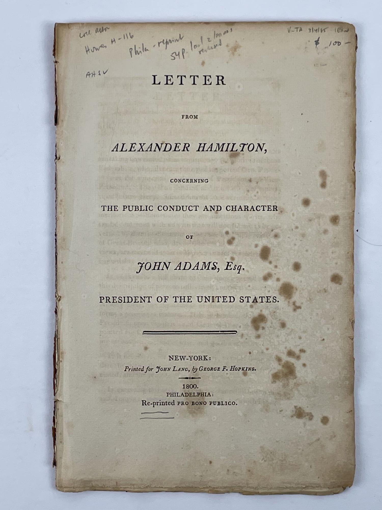 Alexander hamilton best sale book pages