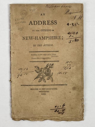 1353665 An Address to the Citizens of New Hampshire