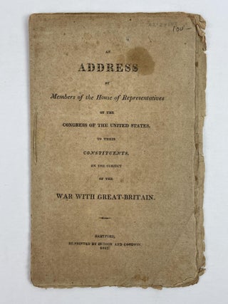 1353673 An Address of Members of the House of Representatives of the Congress of the United...