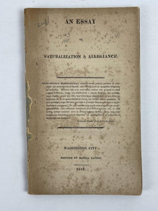 1353676 An Essay on Naturalization and Allegiance
