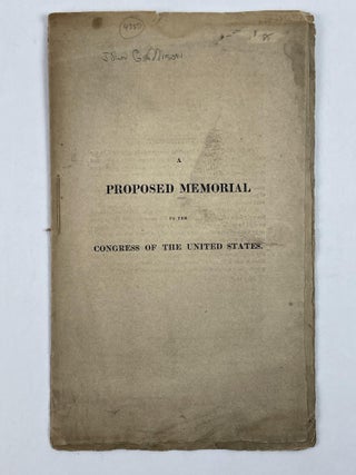 1353680 A Proposed Memorial to the Congress of the United States