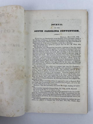 Speeches Delivered in the Convention, of the State of South Carolina, Held in Columbia, In March, 1833
