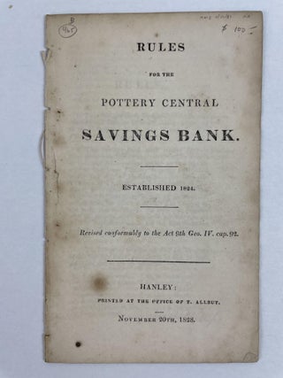 1353753 Rules for the Pottery Central Savings Bank