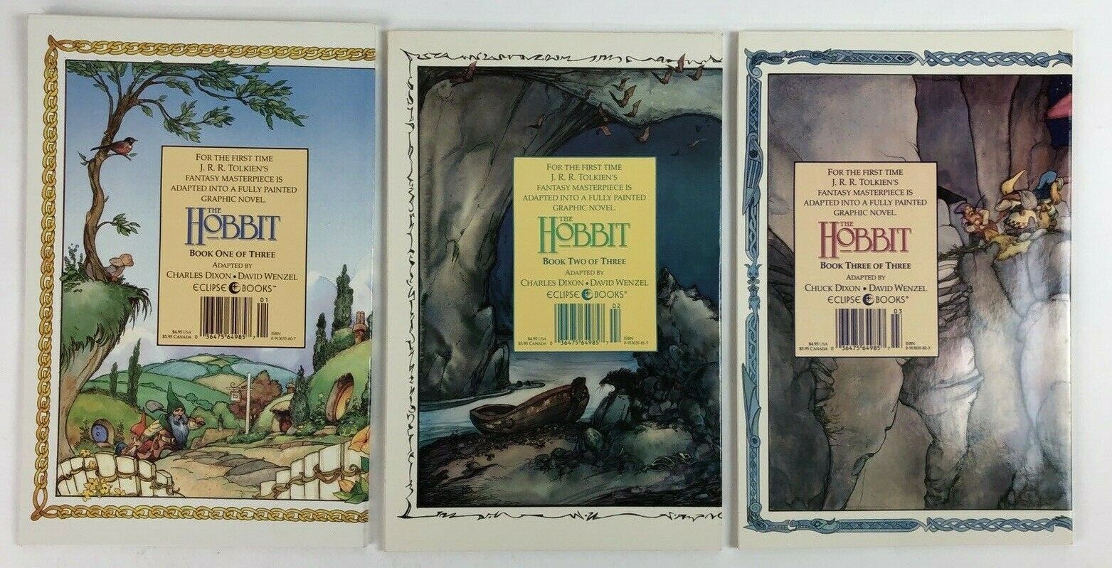 The Hobbit Books One, Two, and Three, J. R. R. Tolkien, Dixon and Wendell,  Dixon