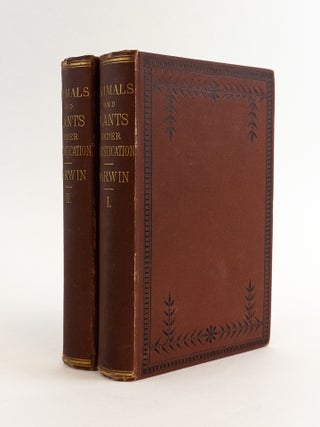 1353921 THE VARIATION OF ANIMALS AND PLANTS UNDER DOMESTICATION [TWO VOLUMES]. Charles Darwin