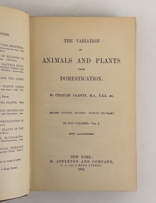 THE VARIATION OF ANIMALS AND PLANTS UNDER DOMESTICATION [Two Volumes]