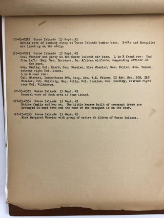 WWII 1945 SINGAPORE SURRENDER COLLECTION: ITINERARY, PHOTOS, SIGNED LETTERS, AND MORE