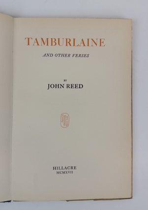 TAMBURLAINE AND OTHER VERSES