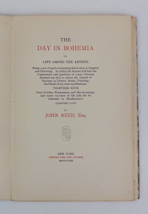 THE DAY IN BOHEMIA: OR, LIFE AMONG THE ARTISTS