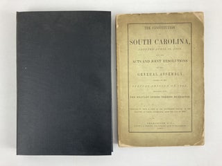1354313 THE CONSTITUTION OF SOUTH CAROLINA, ADOPTED APRIL 16, 1868, AND THE ACTS AND JOINT...