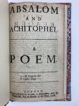 ABSALOM AND ACHITOPHEL: A POEM