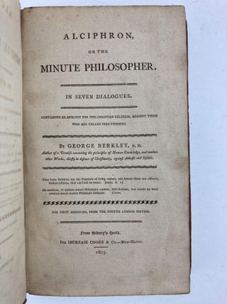 ALCIPHRON, OR THE MINUTE PHILOSOPHER. IN SEVEN DIALOGUES