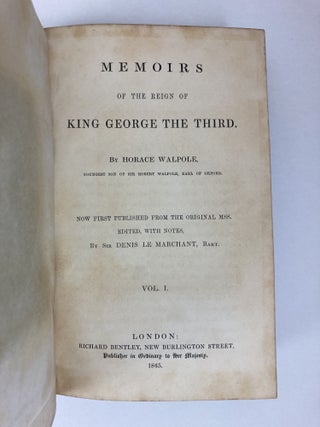 Memoirs of the Reign of King George III [4 Volumes]