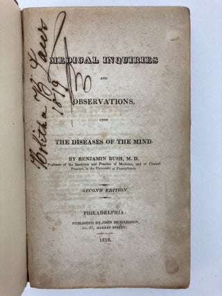 MEDICAL INQUIRIES AND OBSERVATIONS, UPON THE DISEASES OF THE MIND