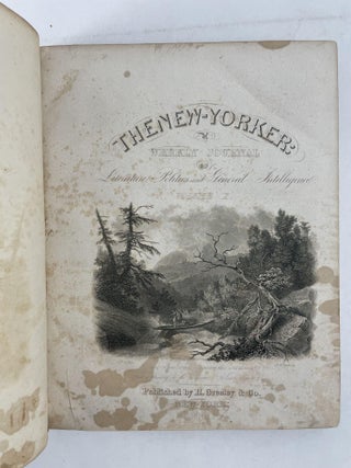 THE NEW-YORKER: A WEEKLY JOURNAL OF LITERATURE, POLITICS AND GENERAL INTELLIGENCE. VOLUME X. [Sept. 19, 1840 - Mar. 13, 1841]