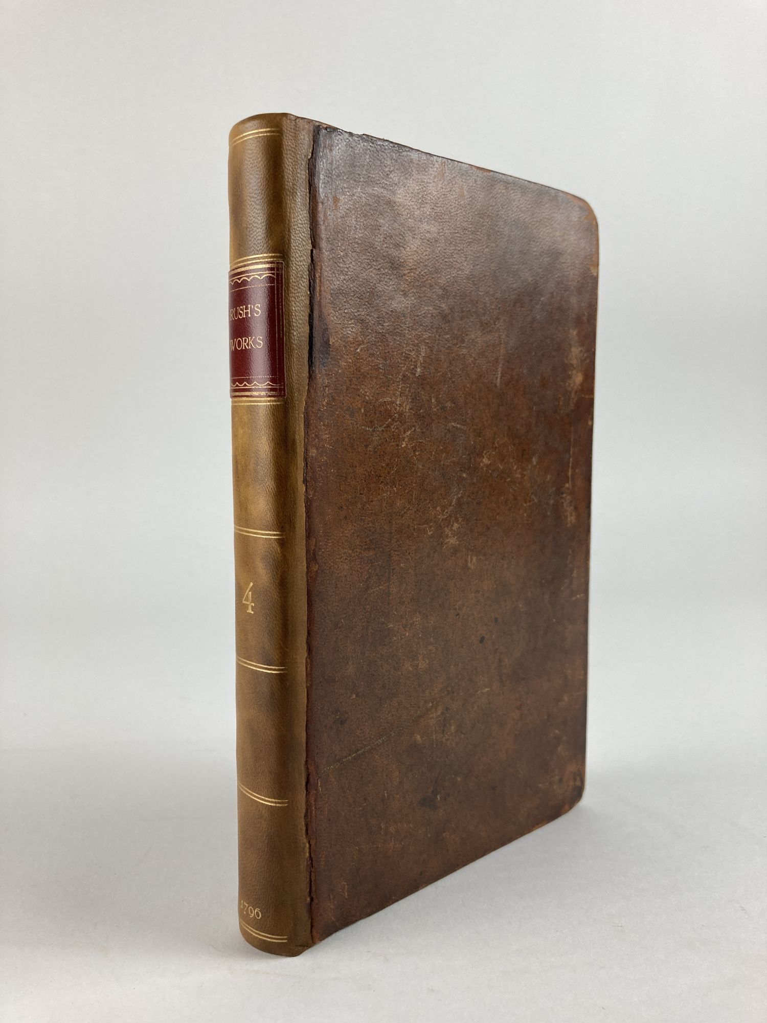 1354715 MEDICAL INQUIRIES AND OBSERVATIONS: CONTAINING AN ACCOUNT OF THE BILIOUS REMITTING AND INTERMITTING YELLOW FEVER, AS IT APPEARED IN PHILADELPHIA IN THE YEAR 1794. TOGETHER WITH AN INQUIRY INTO THE PROXIMATE CAUSE OF FEVER; AND A DEFENCE OF BLOOD-LETTING AS A REMEDY FOR CERTAIN DISEASES (VOLUME FOUR ONLY). Benjamin Rush.
