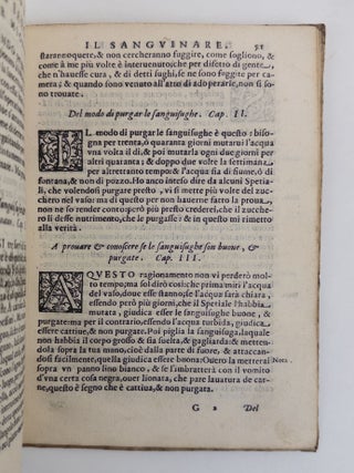 DISCORSI DI PIETRO PAOLO MAGNI PIACENTINO SOPRA IL MODO DI SANGUINARE ATTACAR LE SANGUISUGHE, ET LE VENTOSE FAR LE FREGAGIONI, ET VESSICATORII A CORPI HUMANI [SPEECHES OF PIETRO PAOLO MAGNI, OF PIACENZA, ON THE METHODS OF BLEEDING, ATTACH LEECHES AND CUPS, PERFORMING MASSAGE AND BLISTERING TO THE HUMAN BODY]