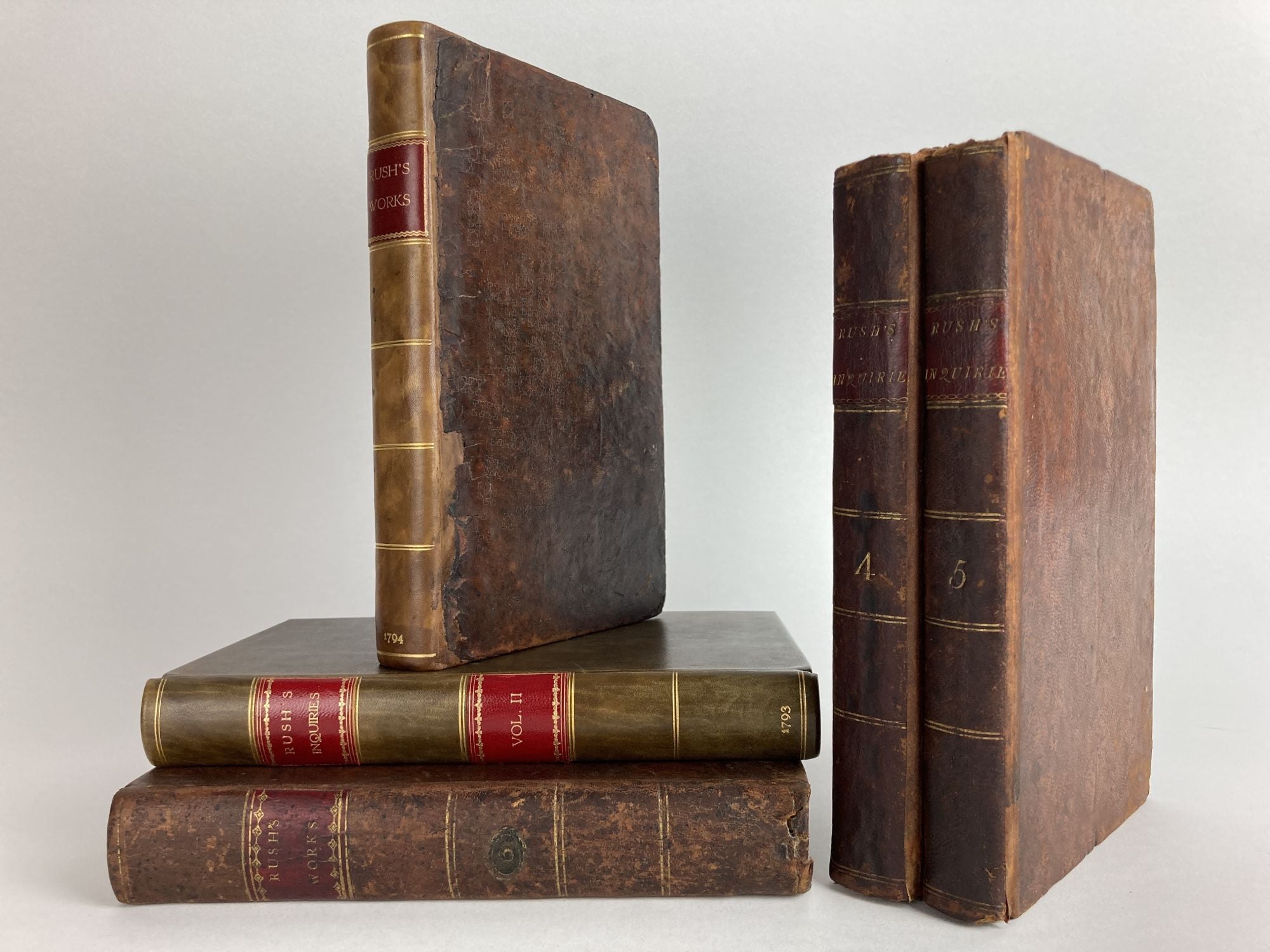 1354774 MEDICAL INQUIRIES AND OBSERVATIONS [Five Volumes]. Benjamin Rush.